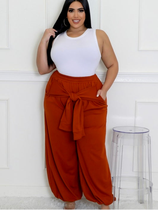 Let's Chill Plus Size Jogger Pants (Pre-Order Will Ship 9/11/24)